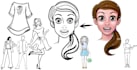 draw modern any product outline in best quality