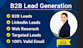 do targeted b2b linkedin lead generation, prospect list building
