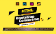 convert figma to html ,xd to htm  and PSD to html responsive design