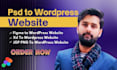 create wordpress website design or redesign