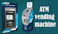 make creative vending machine wrap, atm machine wrap