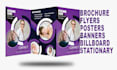 design business brochure bifold, trifold and marketing flyer