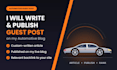write and publish guest post on my automotive blog