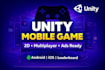 develop unity 2d mobile game, ads, leaderboard, multiplayer