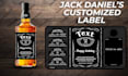 customize jack daniels, hennessy label