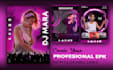 design epk, press kit, media kit with clickable links