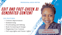 edit and fact check ai generated content