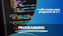 create your programs in c