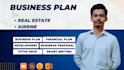 develop real estate airbnb business plan and financial model