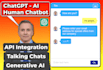create ai powered spokesperson chatbot with API integration