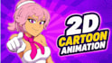 create 2d cartoon animation in adobe animate cc
