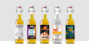 design custom beer labels, gin label and champagne label or wine label