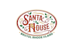 santa clause house logo design
