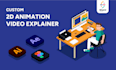 create a professional 2d explainer animation video for your startup or business