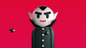 make animated halloween dracula greetings