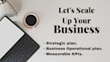 create a strategic business and operational plan with kpis