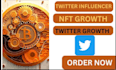 be your superfast nft twitter influencer with 400k dms to promote your nft page