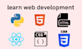 teach you HTML, CSS, javascript, bootstrap, python
