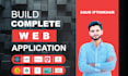 develop your website as a full stack web developer, frontend, and backend