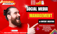 manage your all social media, create content and post regular