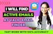 find mining verified active web emails as valid bulk email finder service