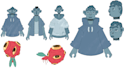 design characters and props and create turn around