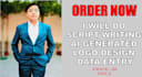 do data entry, script writing, logo design, copy paste, typing, web research