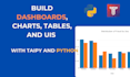 build advanced python data driven applications using taipy