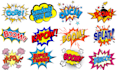 create unique pop art logo, 80s, 90s, words art, comic text style