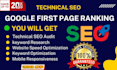 do website on page and technical SEO for google ranking