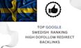 provide swedish dofollow backlinks for google sweden ranking