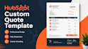 develop a hubspot custom quote template