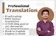 translate your work from english to hindi or vice versa