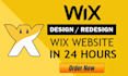 design and redesign wix website in 24 hours