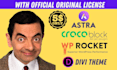 install elementor, astra pro, crocoblock, divi, wp rocket licenses
