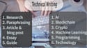 wrie technical reports, research papers and API documentation