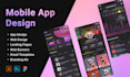 design modern mobile app in figma