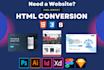 be your web developer using HTML, CSS, and javascript
