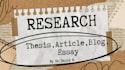write excellent research articles, essays and review papers
