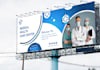 design retractable roll up banner,  modern billboard, signage
