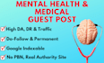 do mental health and medical guest post backlinks