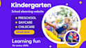 create kindergarten, preschool, childcare, daycare in wordpress or squarespace