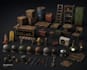 create game ready 3d hard surface models, props, machinery and buildings