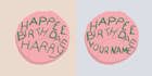 write your name on harry potters birthday cake