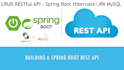 create rest API using spring boot and mysql