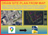 draw 2d site plan on autocad from google maps, survey