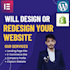 design or redesign your website in wordpress