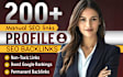 provide dofollow manual SEO profile backlinks with white hat link building