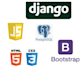 develop your website using bootstrap and django