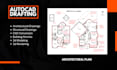draft architectural and structural drawings in autocad, draftsman, cad drafter